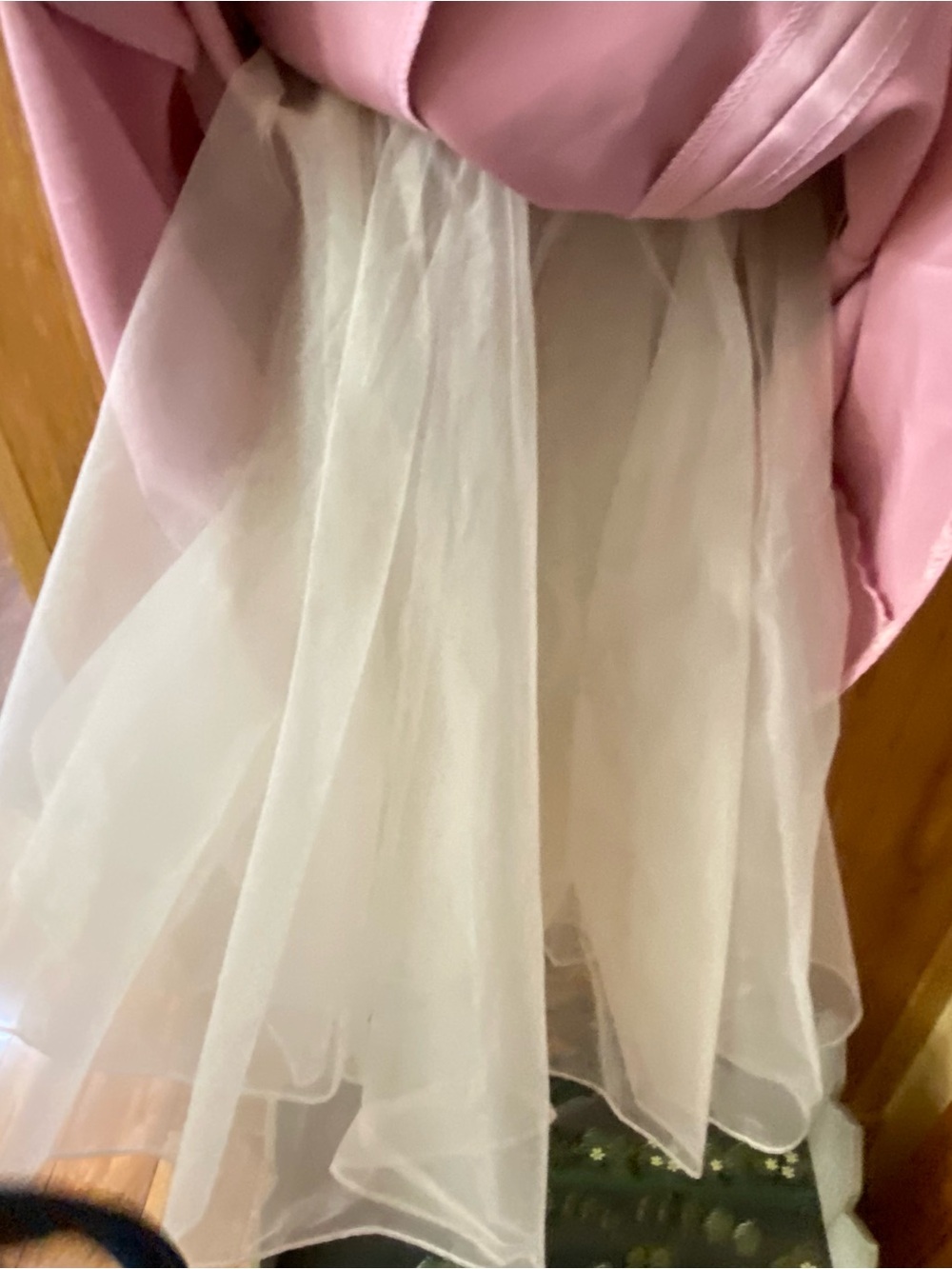 Jessica McClintock Light Pink Halter Satin Gown with Bow Accent - Picture 5 of 7